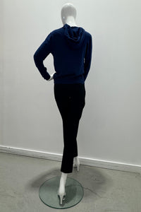 Majestic Filatures Organic Cotton Knit L/S Zip Front Hoodie Blue Moon