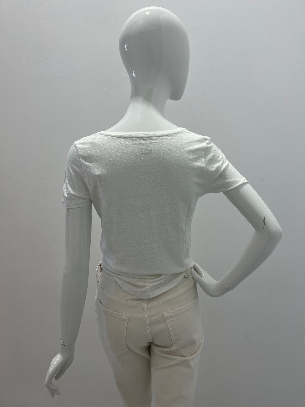 Majestic Filatures Stretch Linen V-Neck T-Shirt "Unique"