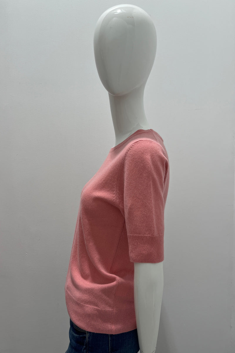 Repeat Short Sleeve Organic Cashmere Sweater