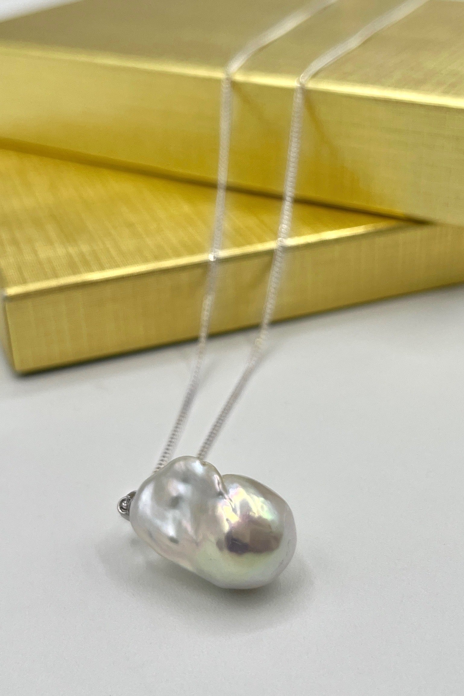 Ricki Goldstein Baroque Pearl Pendant