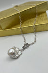 Ricki Goldstein Detachable Freshwater Baroque Pearl Pendant