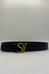 Seventy Genuine Leather Belt with Logo Buckle