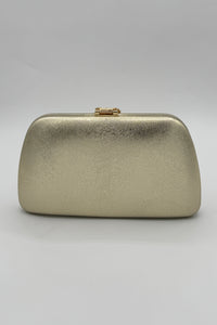 Très Chic Leaf Clutch Gold