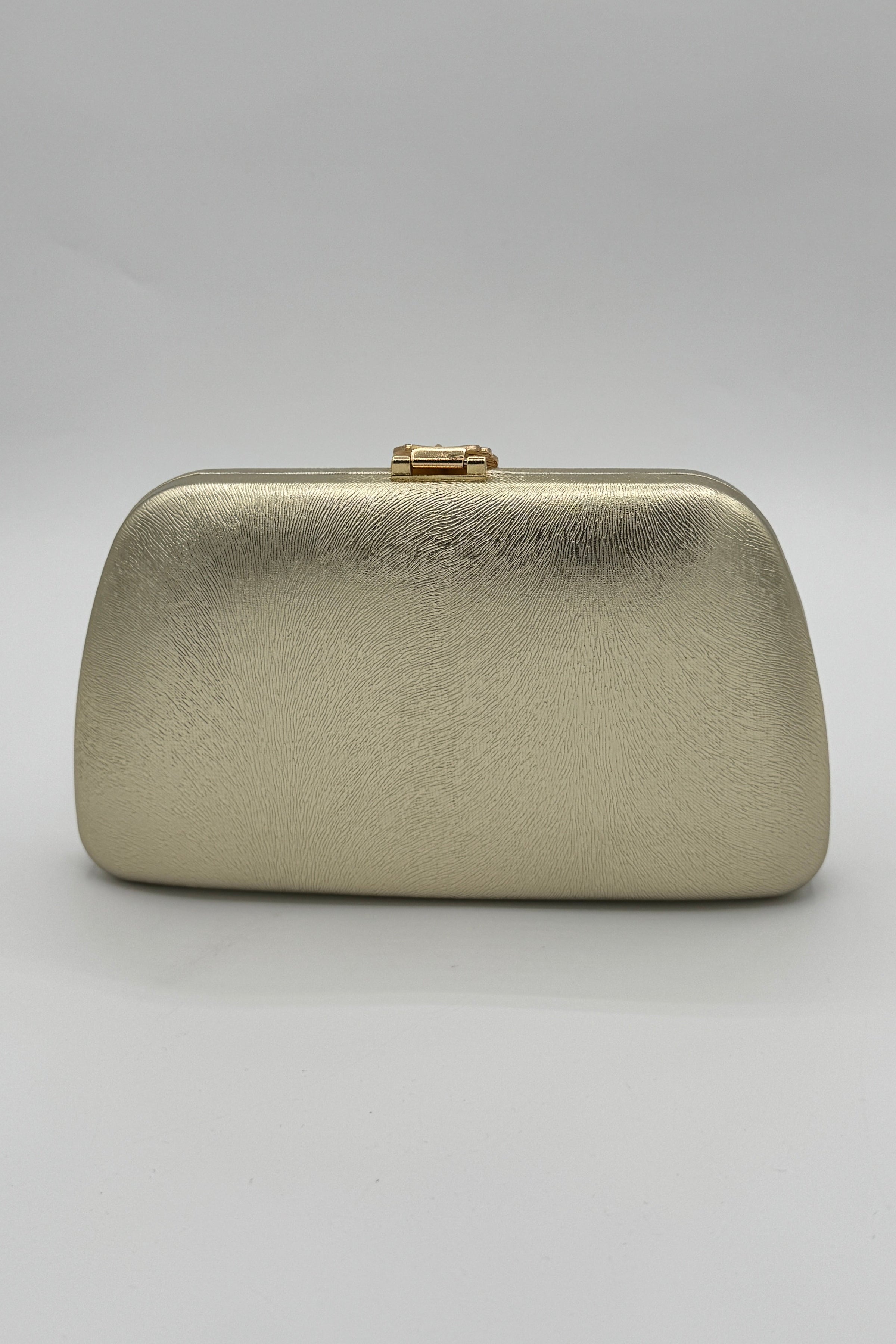 Très Chic Leaf Clutch Gold