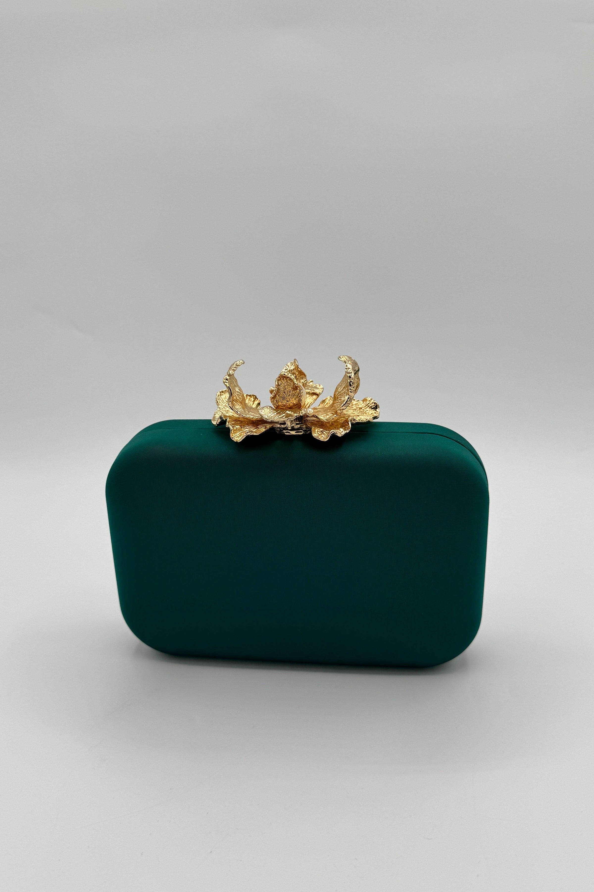 Très Chic Flower Clutch Teal