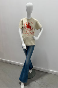 People of Leisure Clubhouse Rider Tee Sand
