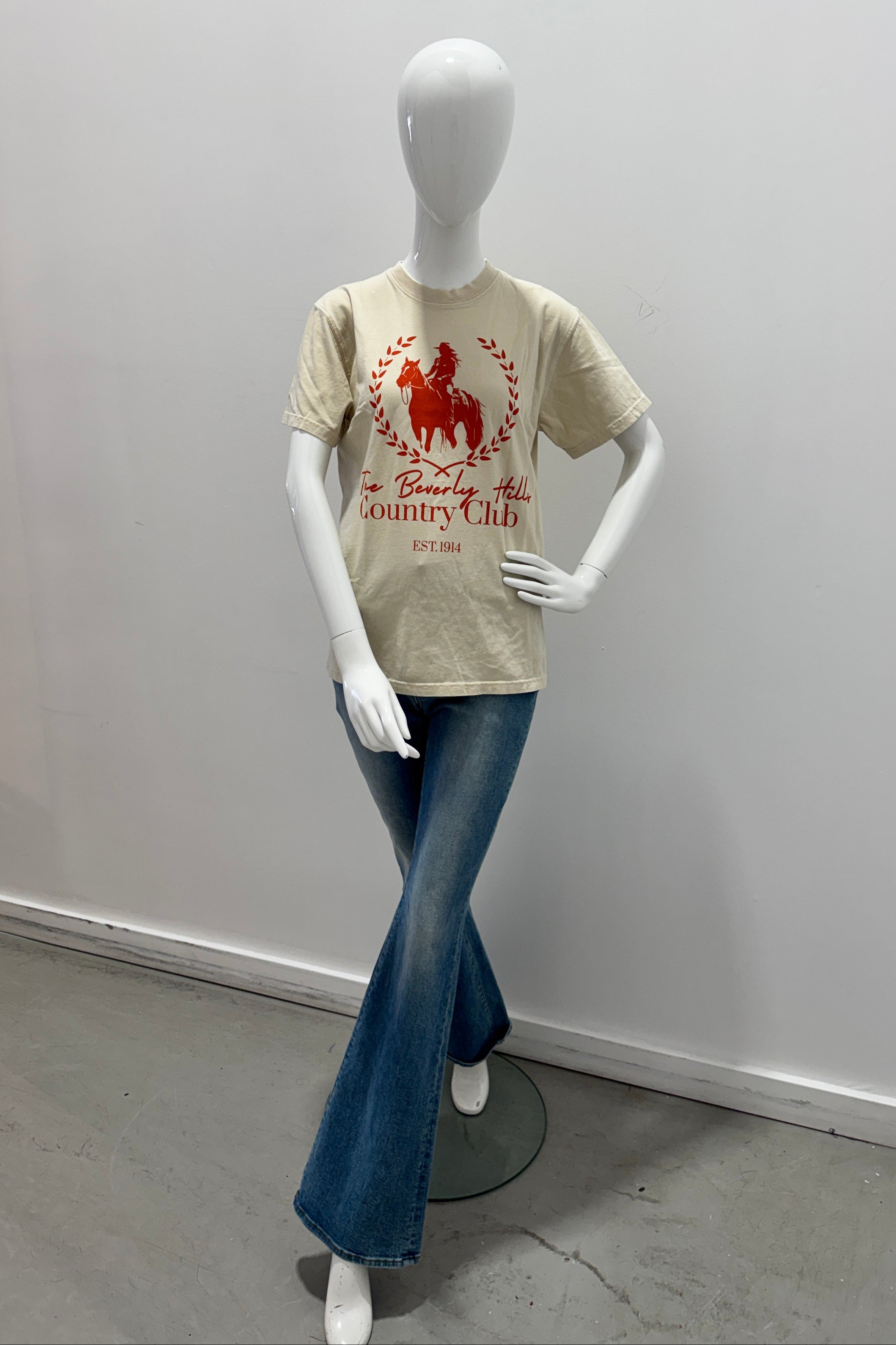People of Leisure Clubhouse Rider Tee Sand