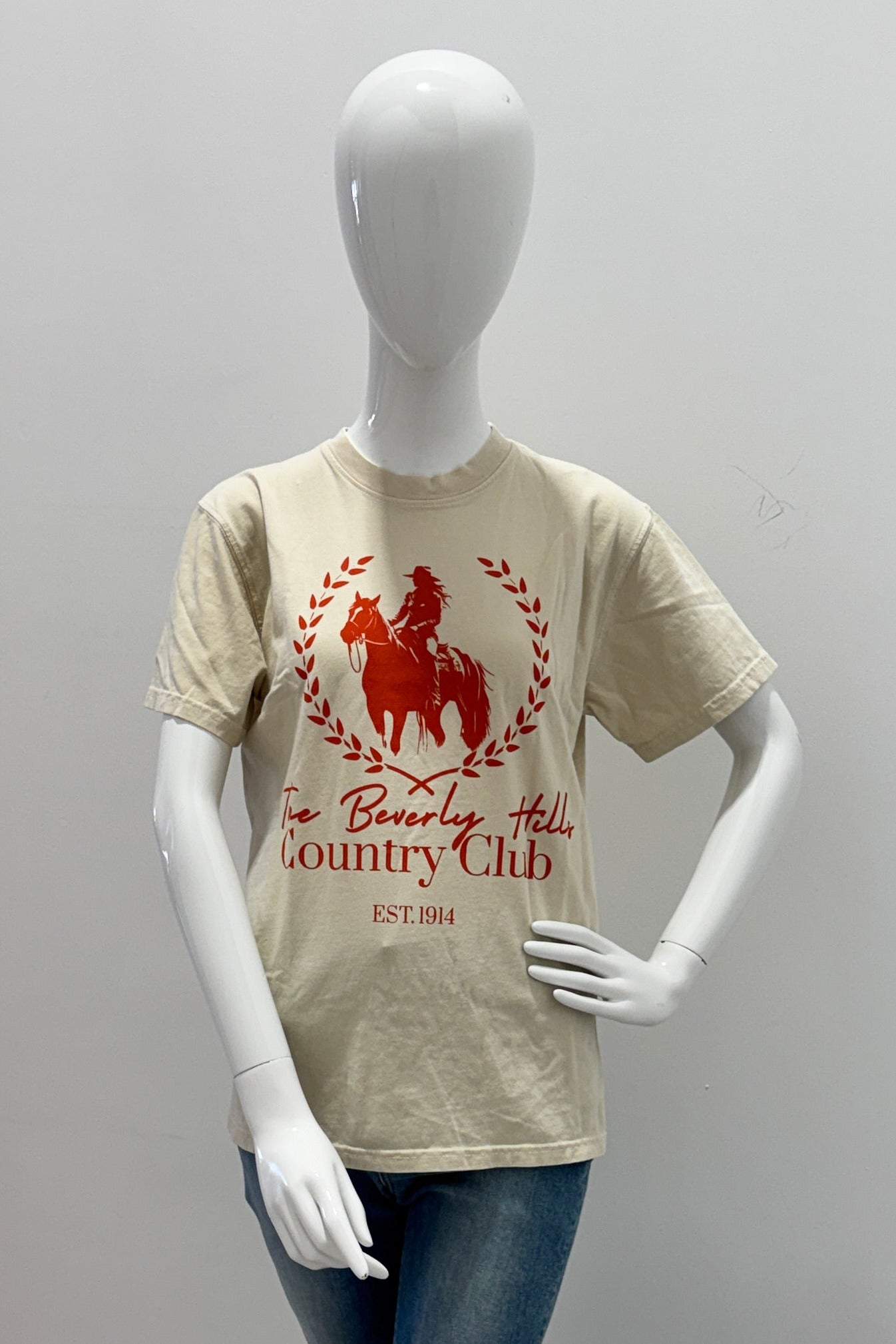 People of Leisure Clubhouse Rider Tee Sand
