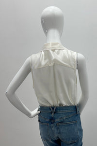 L'Agence Emmy Sleeveless Blouse Ivory