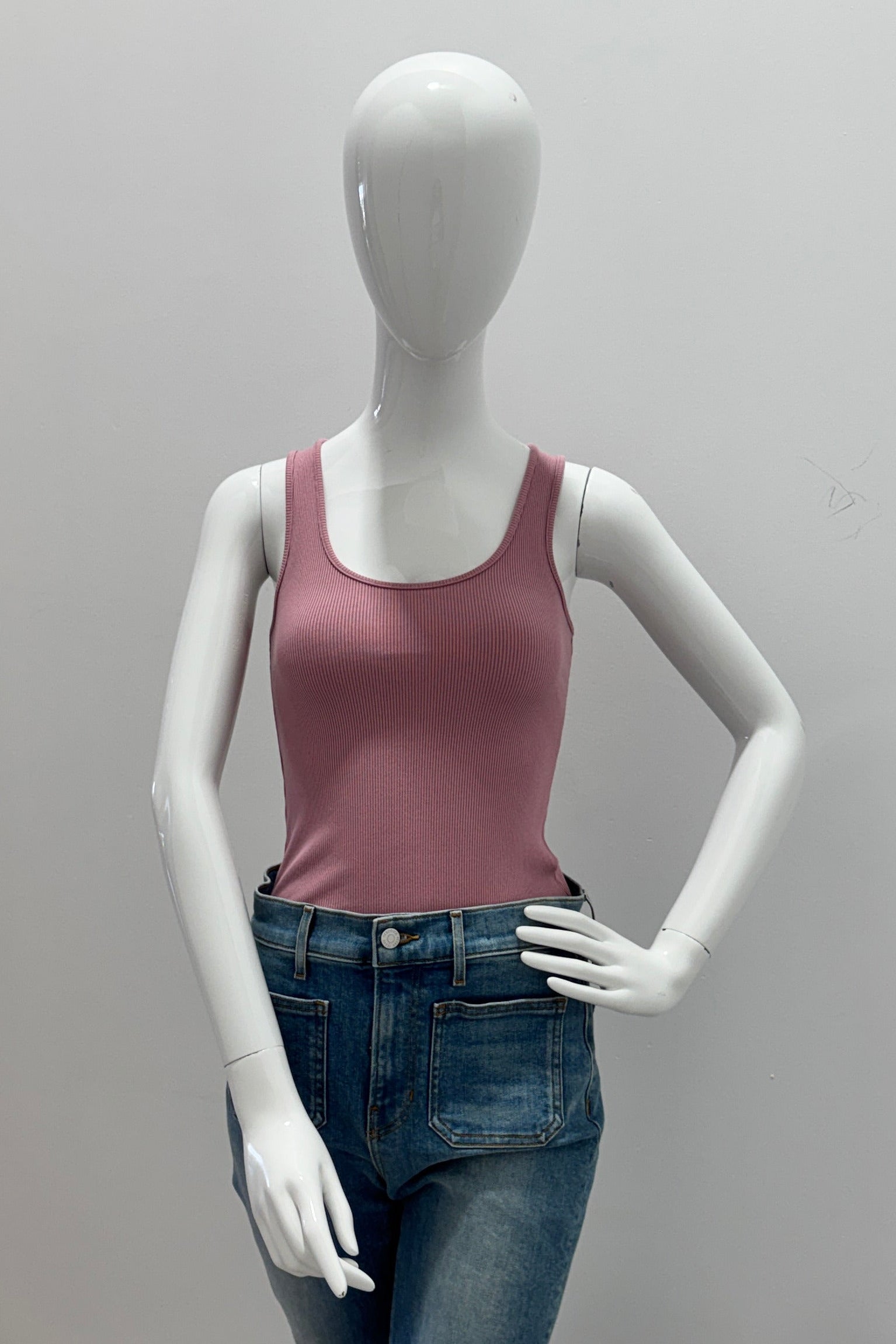 L'Agence Adira Scoop Neck Tank Top Lilas