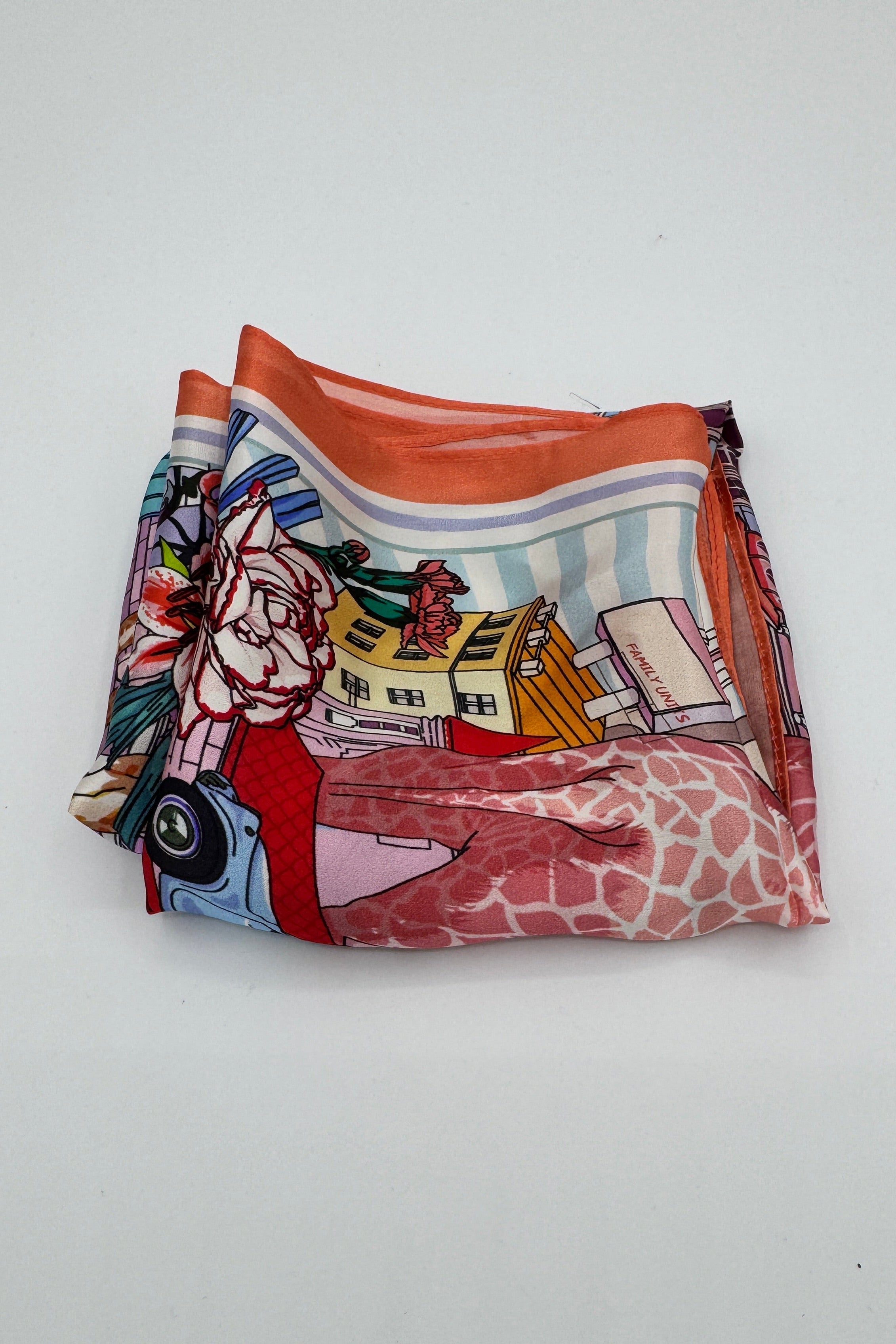 Très Chic Silk Scarf Animal Castle