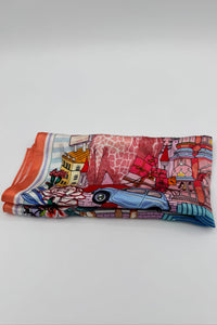 Très Chic Silk Scarf Animal Castle