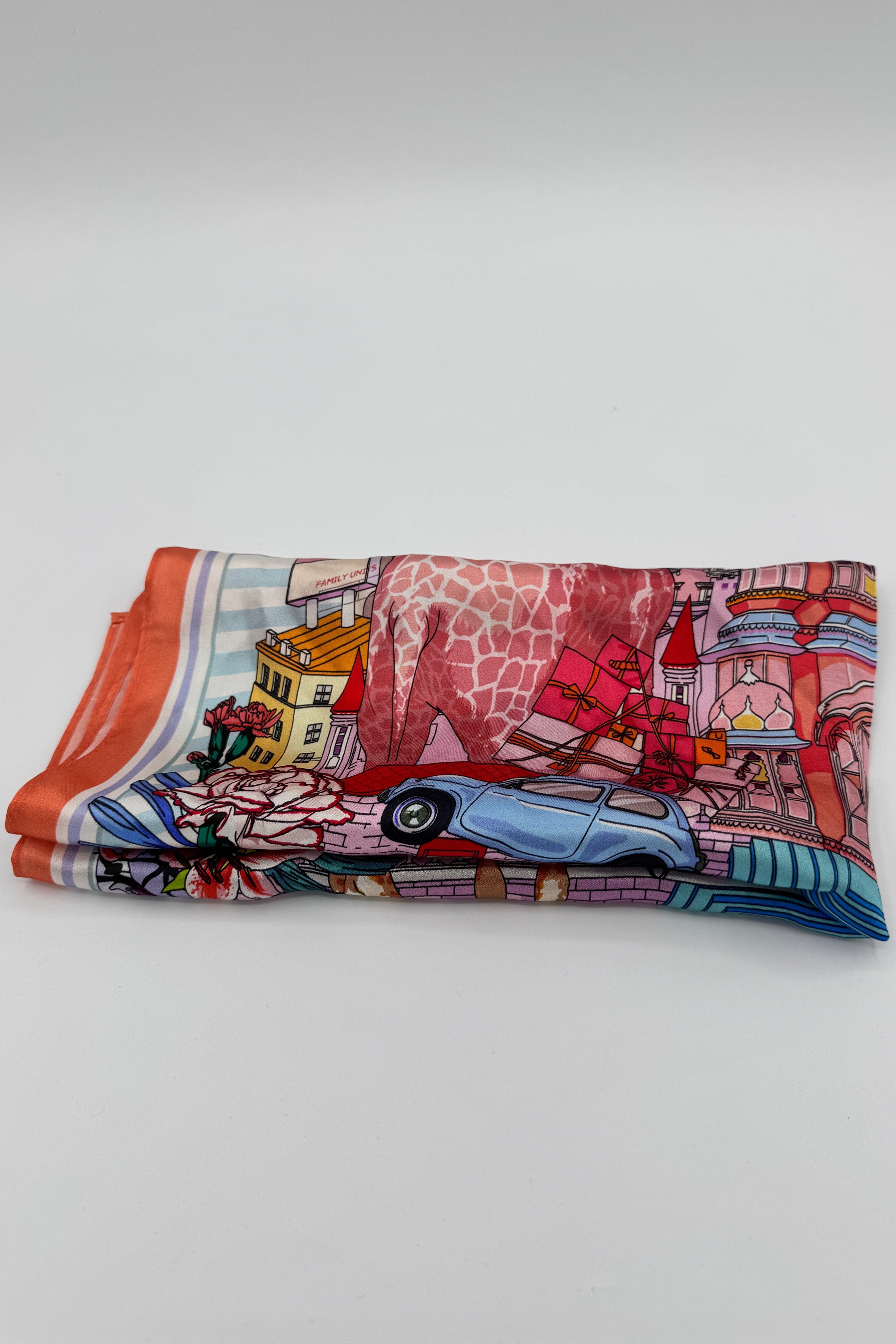 Très Chic Silk Scarf Animal Castle