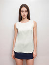 Tonet Sleeveless Blouse With Round Neck