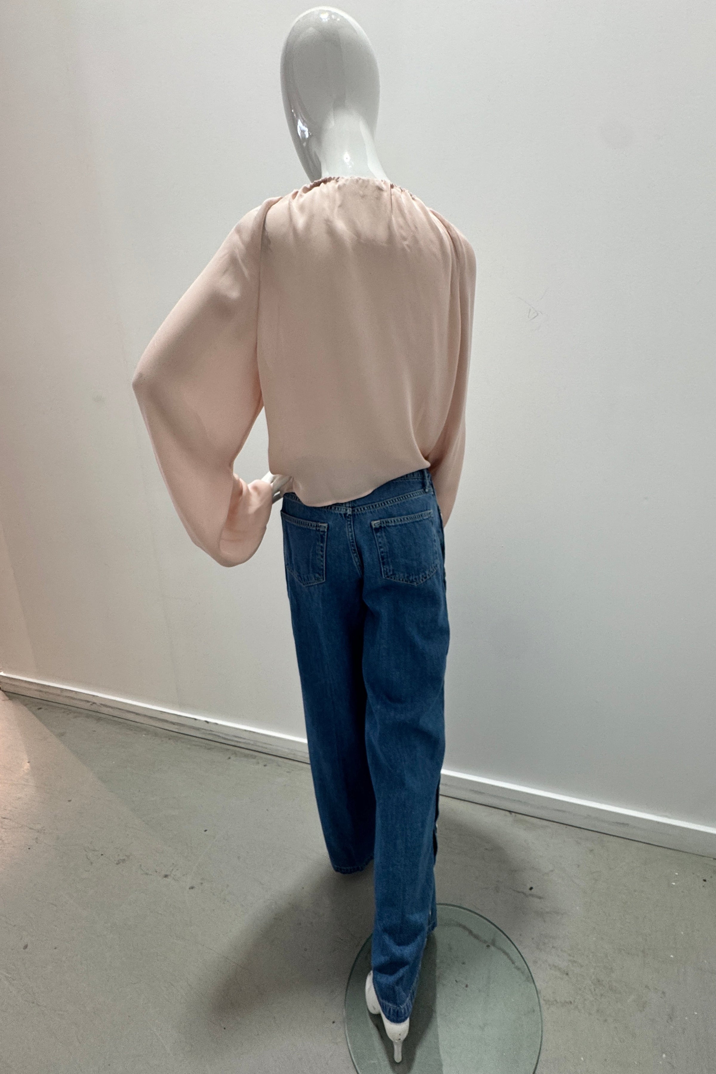 L'Agence Jennings High Rise Snap Wide Leg Jean Tortsen