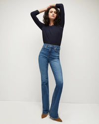 Veronica Beard Mason Baseball Tee Navy