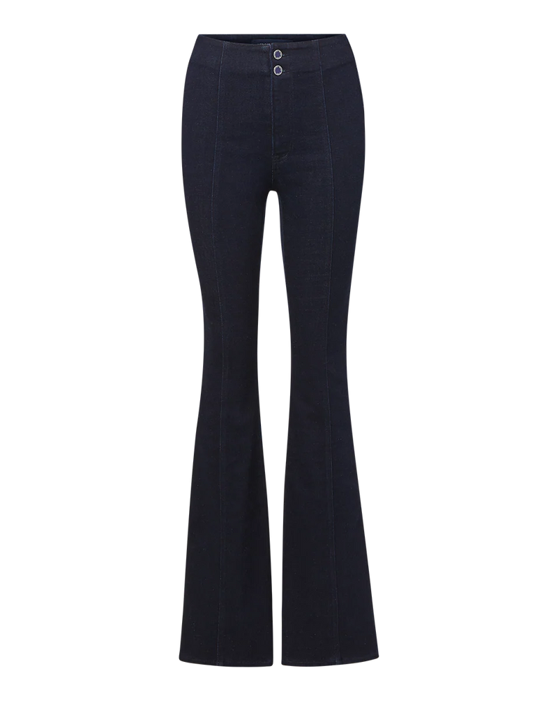 Veronica Beard Beverly Seamed Skinny-Flare Jean
