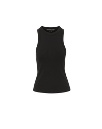 Débardeur court sans manches en mélange de coton Jordyn Veronica Beard Black