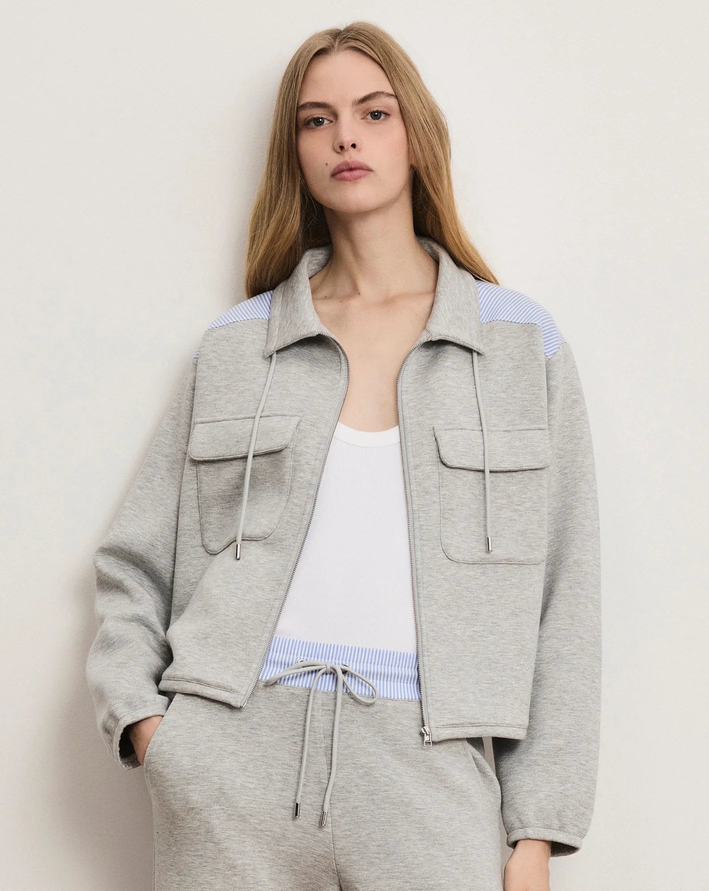 Veste stretch-scuba Stellant Veronica Beard