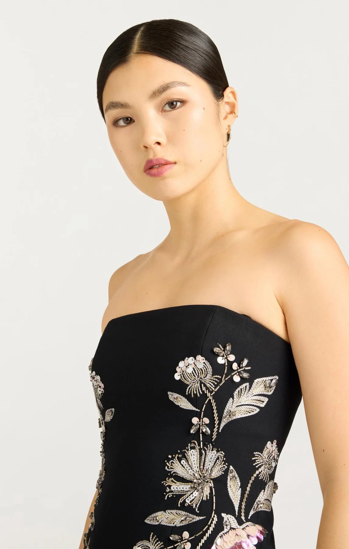 Cinq a Sept Floral Mixed Media Niles Dress