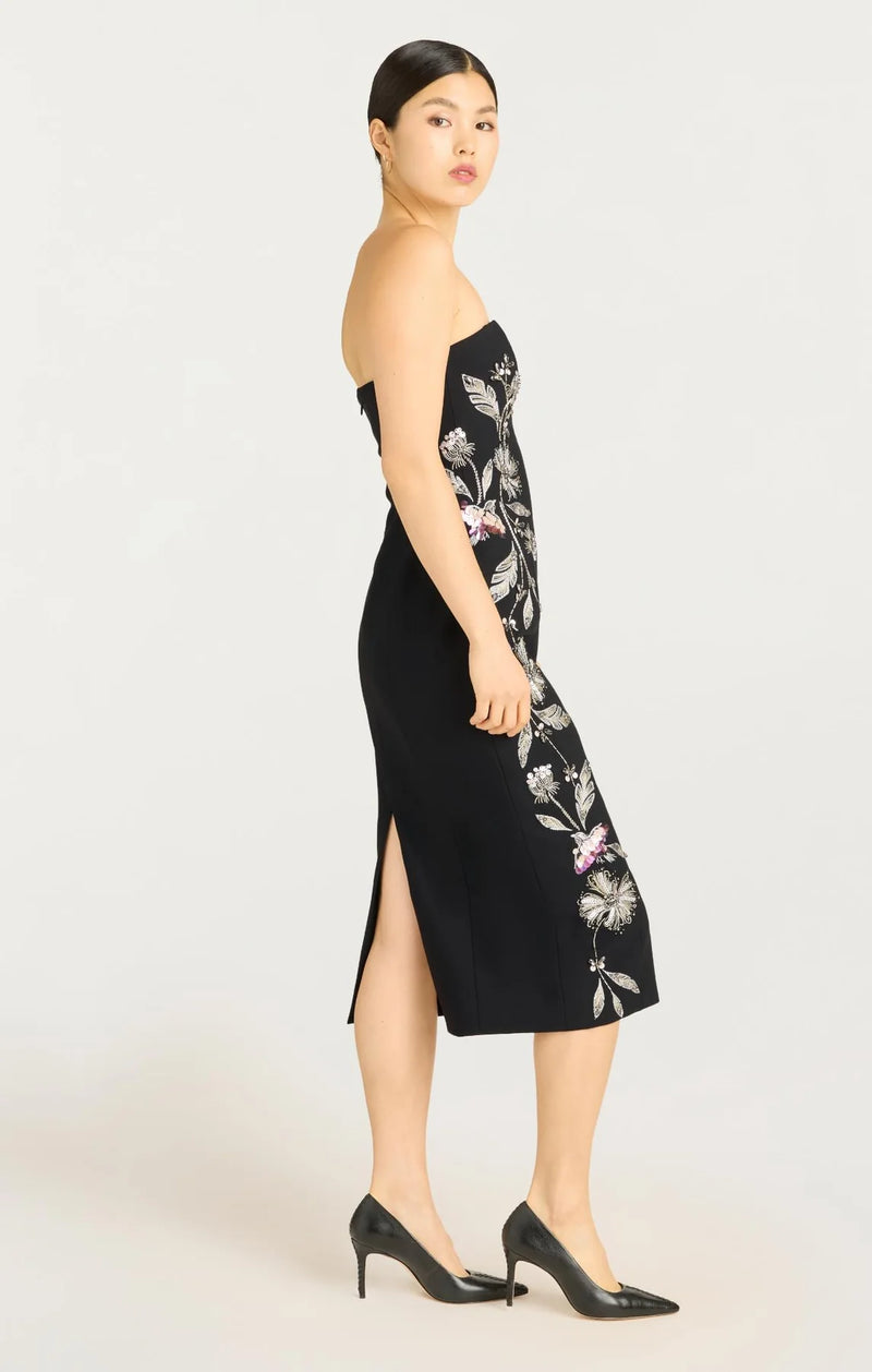 Cinq a Sept Floral Mixed Media Niles Dress