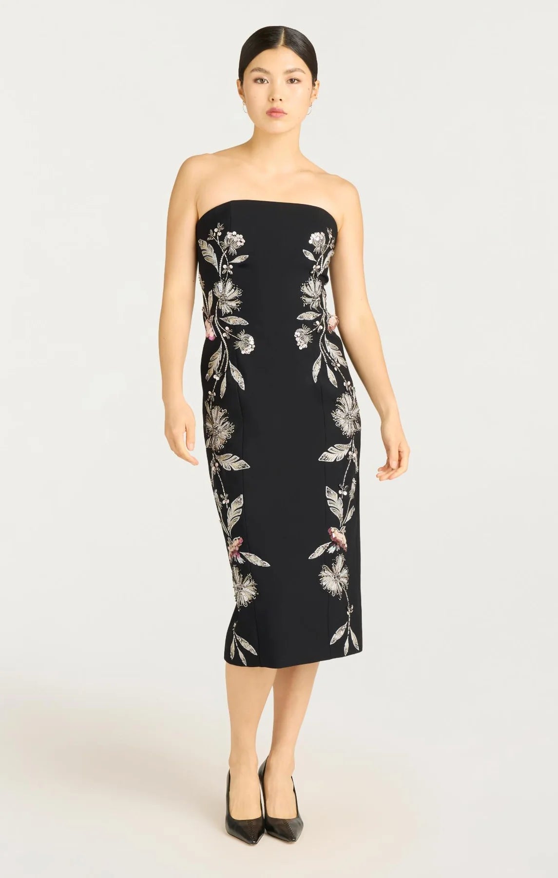 Cinq a Sept Floral Mixed Media Niles Dress