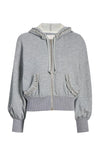 Cinq A Sept Heather Maddie Zip Up Sweatshirt