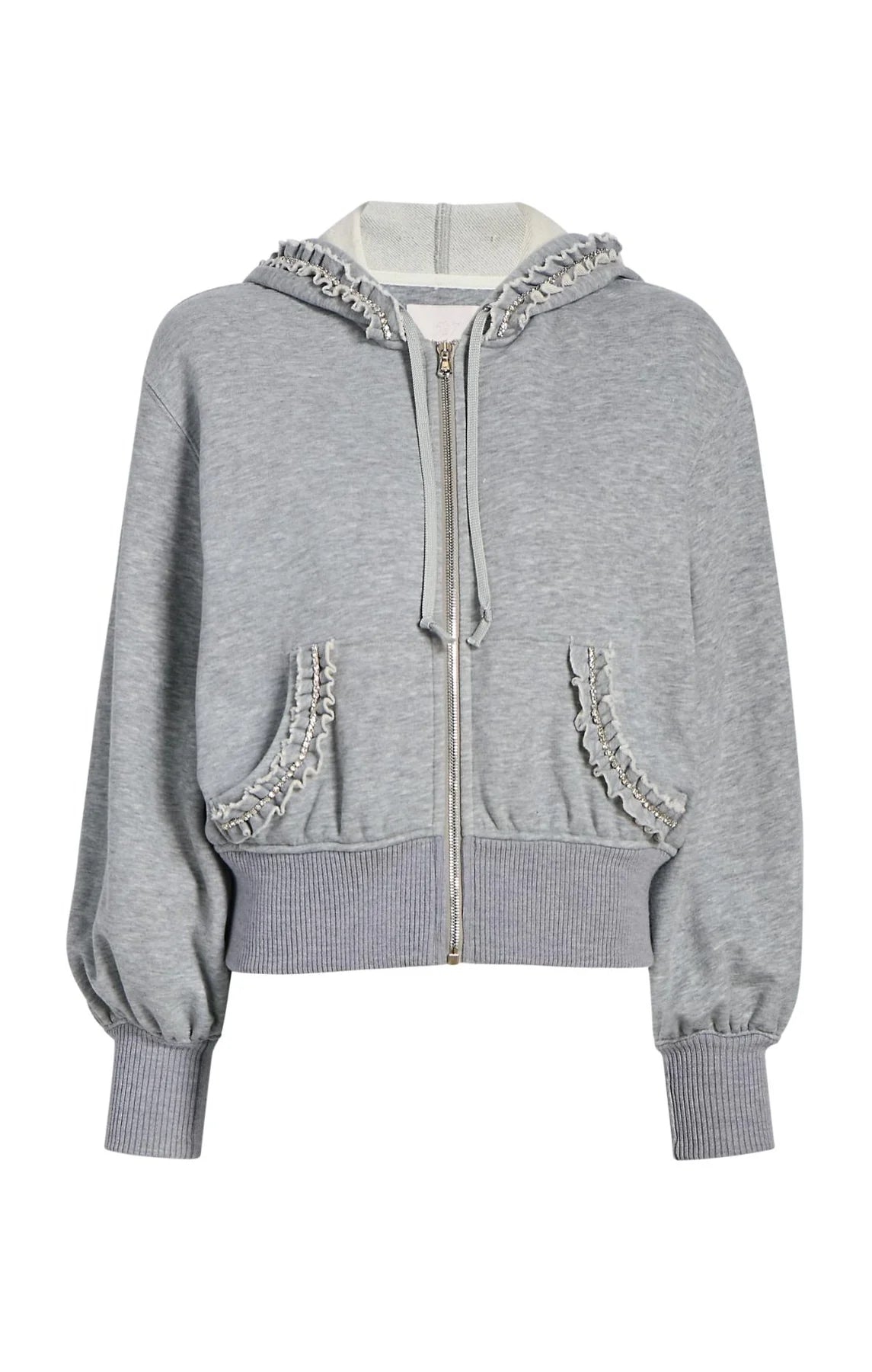 Cinq A Sept Heather Maddie Zip Up Sweatshirt
