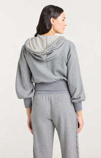 Cinq A Sept Heather Maddie Zip Up Sweatshirt