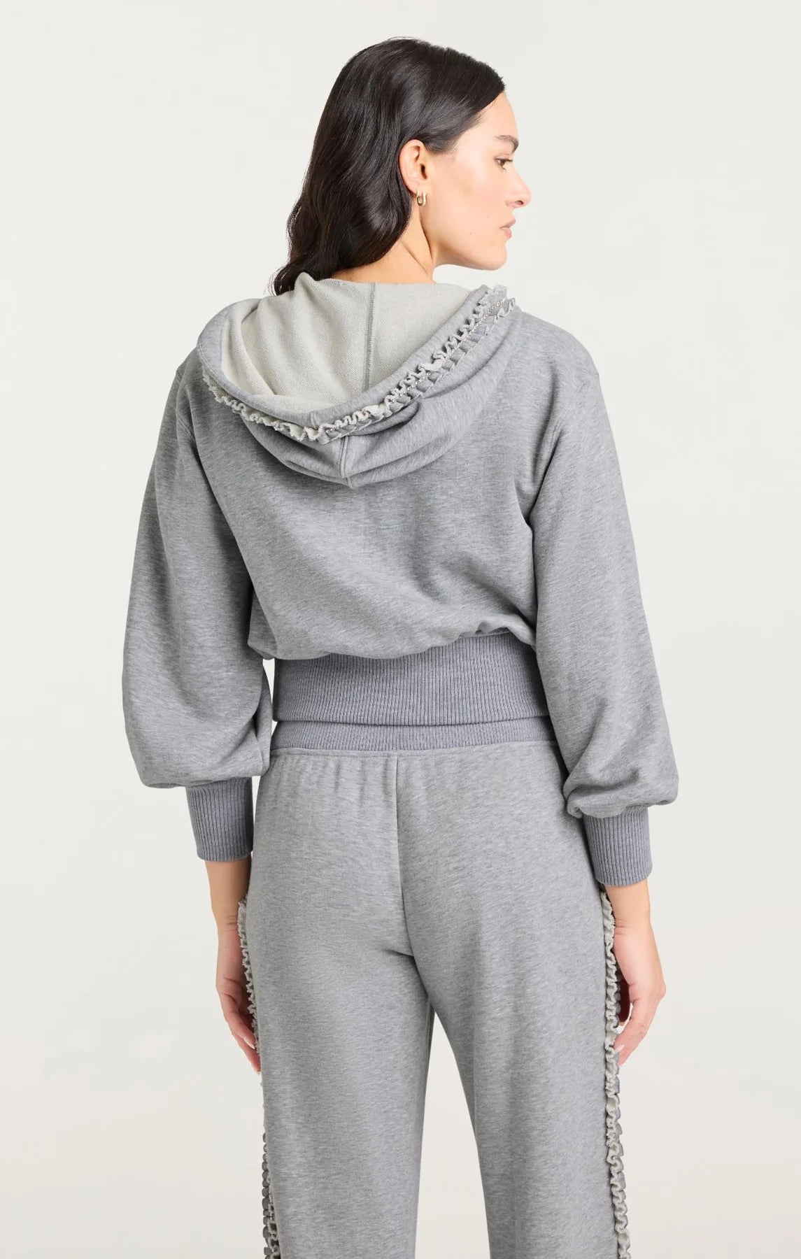 Cinq A Sept Heather Maddie Zip Up Sweatshirt