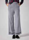 Notshy Calvin Flared Cashmere Pant With Contrast Trim