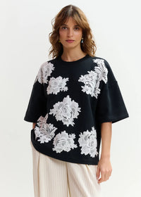 Essentiel Antwerp Sweatshirt Combo Jista Stunning Noir