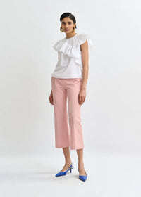 Essentiel Antwerp JooJoo Googoo Crinkle Top White