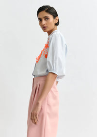 Essentiel Antwerp Jorja Pop Up Rose Shirt Lake View