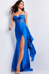 Royal Corset Bodice High Slit Dress