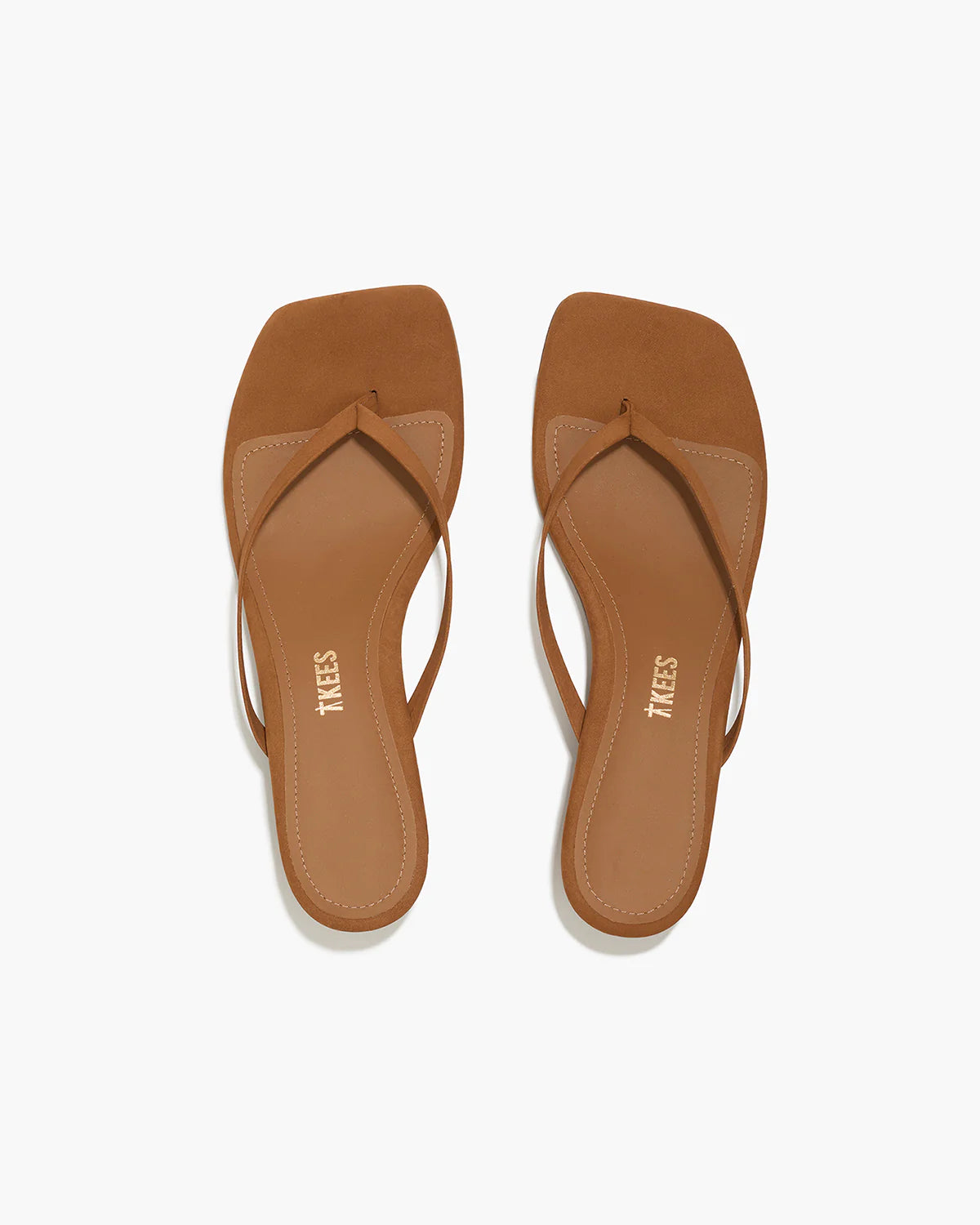 Tkees Square Toe Julia Suede Camel