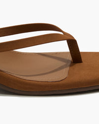 Tkees Square Toe Julia Suede Camel
