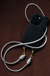 Louvini Kate Leather Cord - Silver