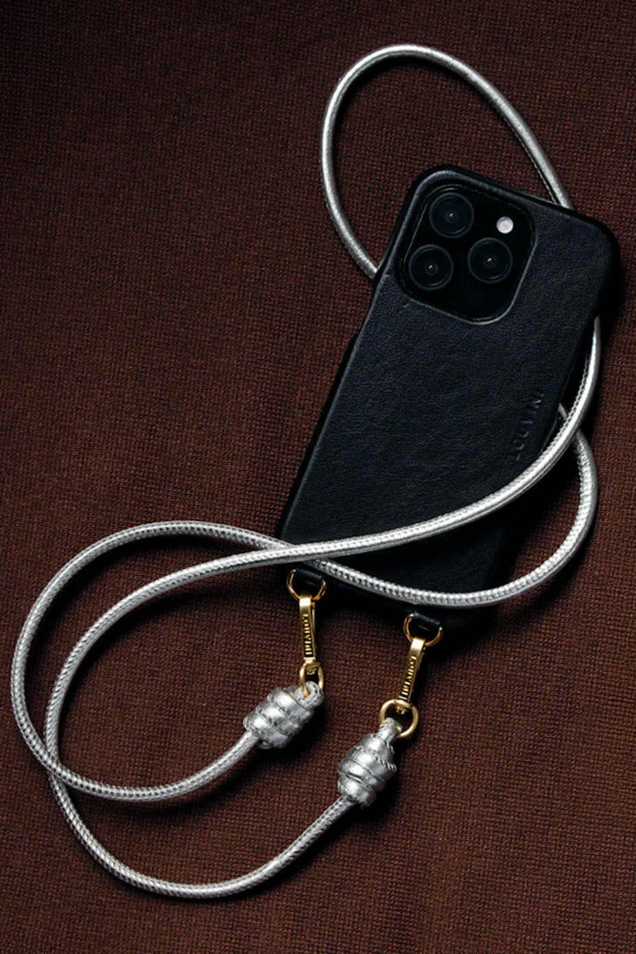 Louvini Kate Leather Cord - Silver