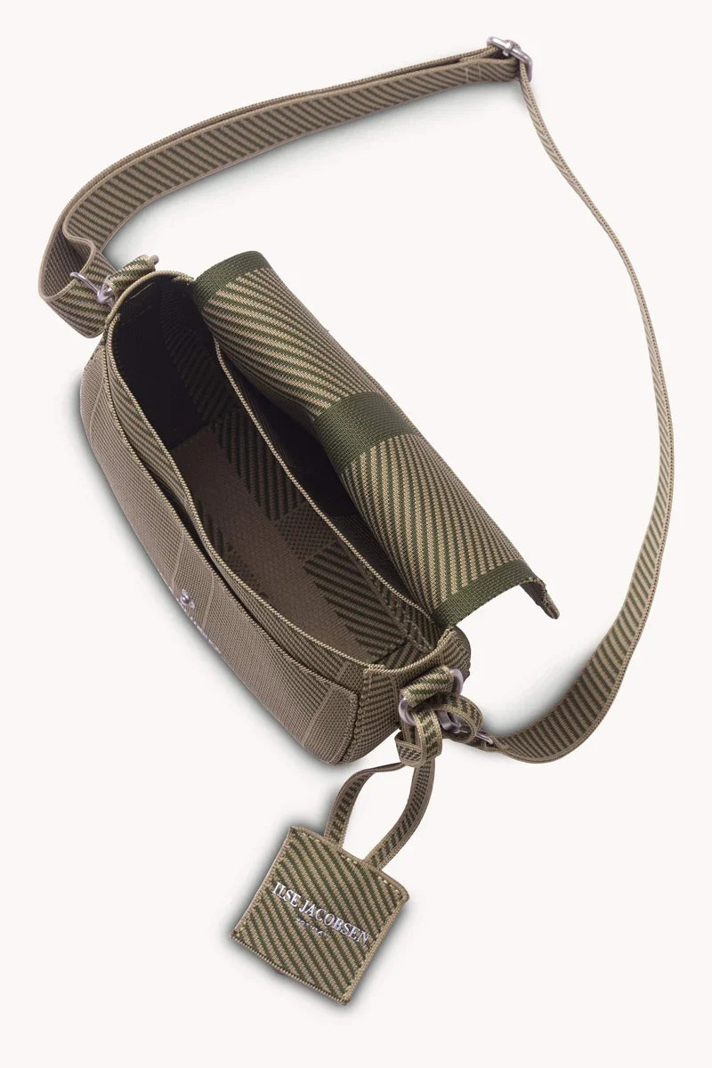 Ilse Jacobsen knitted Crossbody Bag Dark Olive