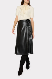 Milly Bow Short Sleeve Sweater