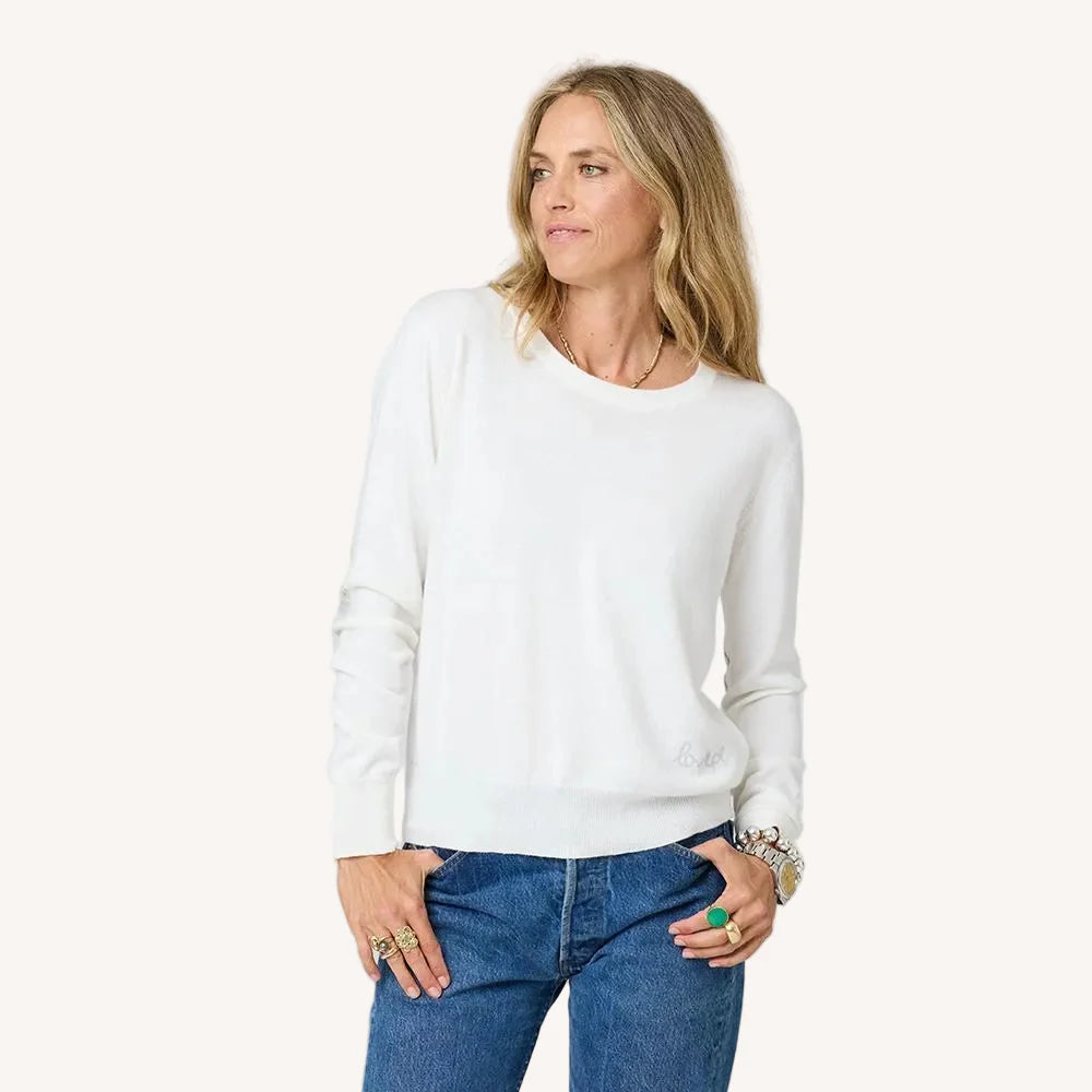Pull en coton patchwork Kerri Rosenthal