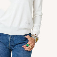 Pull en coton patchwork Kerri Rosenthal