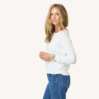 Pull en coton patchwork Kerri Rosenthal
