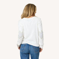 Pull en coton patchwork Kerri Rosenthal