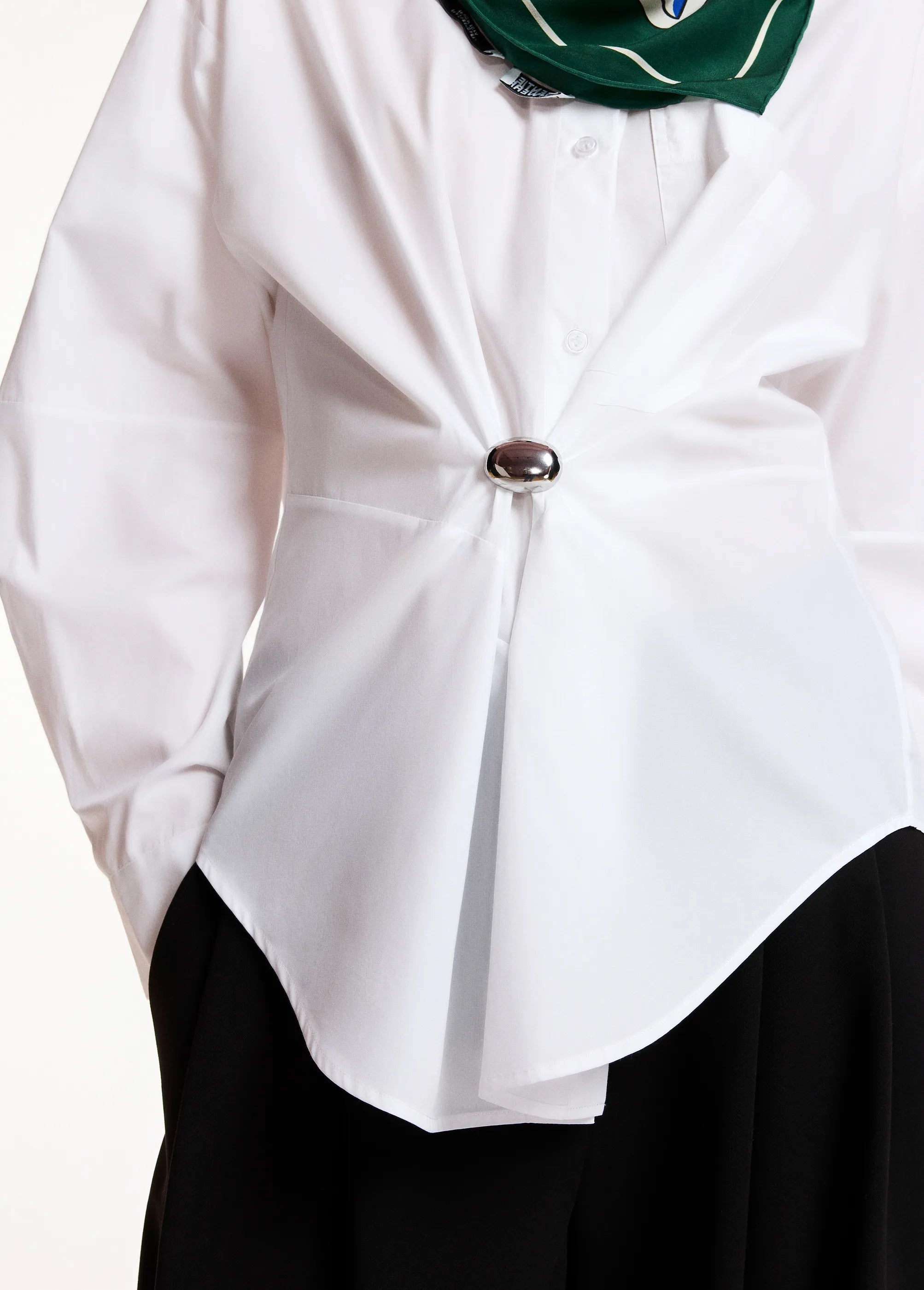 Essentiel WH00 Kreative Chemise oversize Blanche