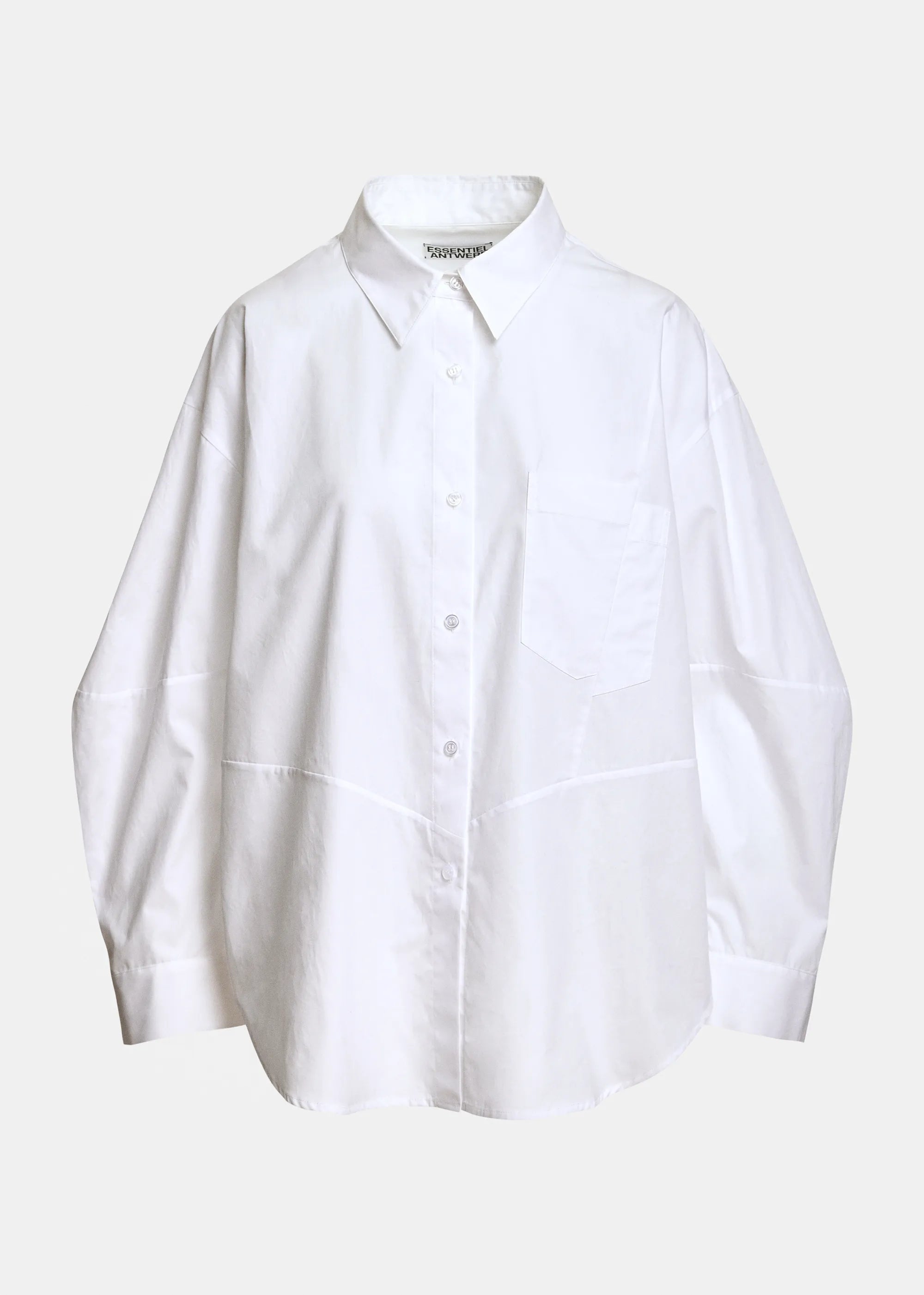 Essentiel WH00 Kreative Chemise oversize Blanche