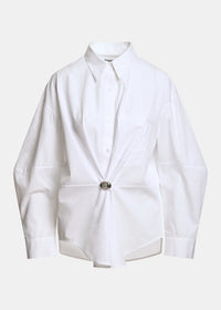 Essentiel WH00 Kreative Chemise oversize Blanche