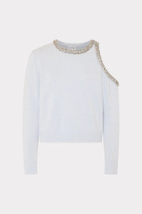 Milly Roma Crystal Embellished Sweater Roma Crystal Embellished Sweater