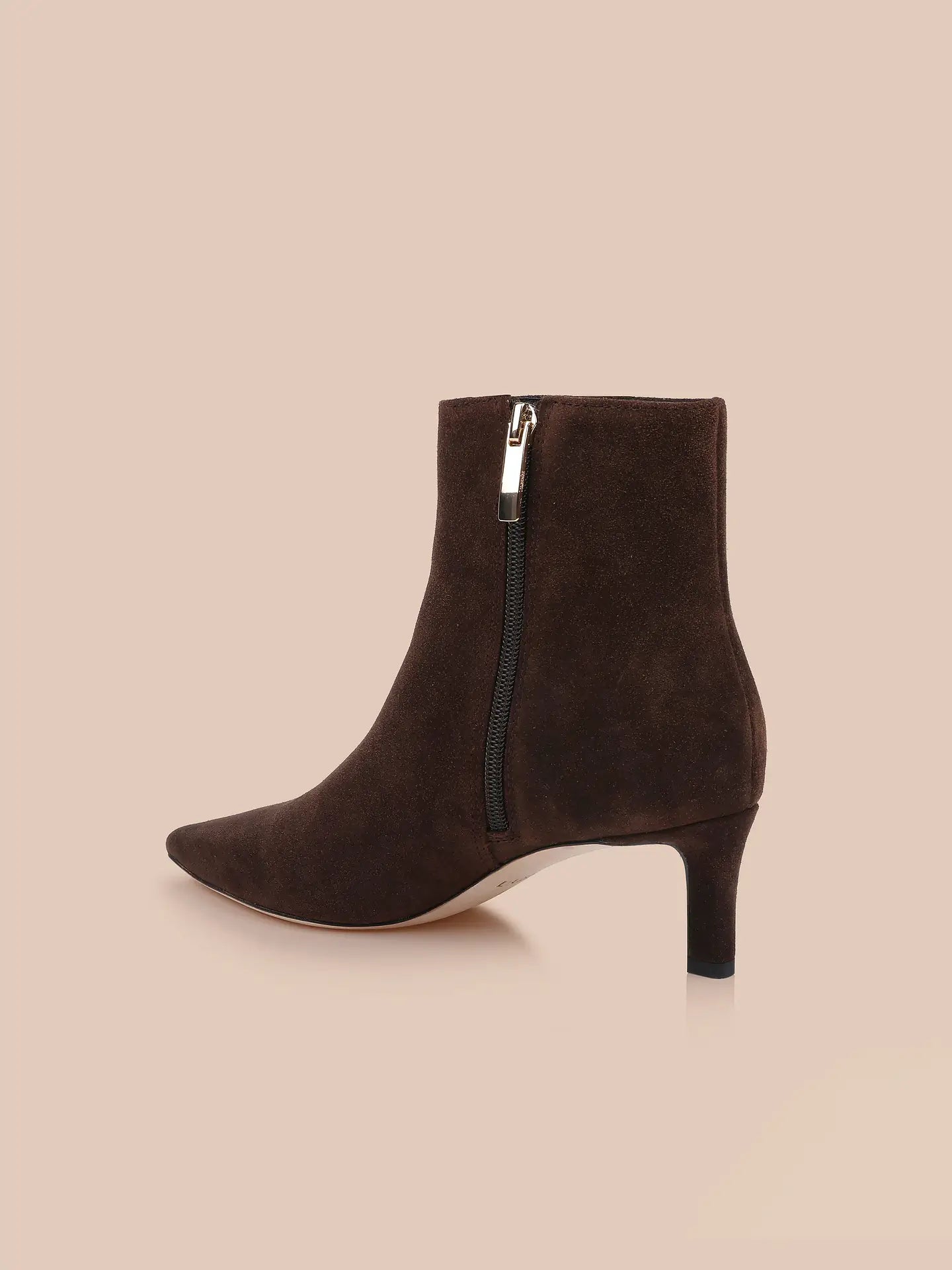 L'Agence LA1920-DBRSDE Lilly chaussures en daim marron foncé